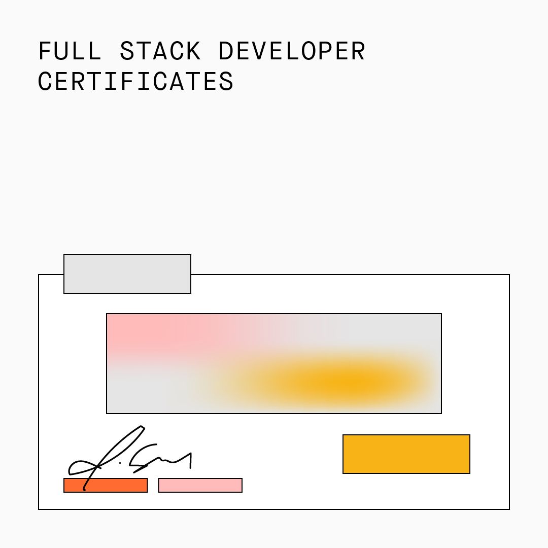 Full-Stack Developer Certificates