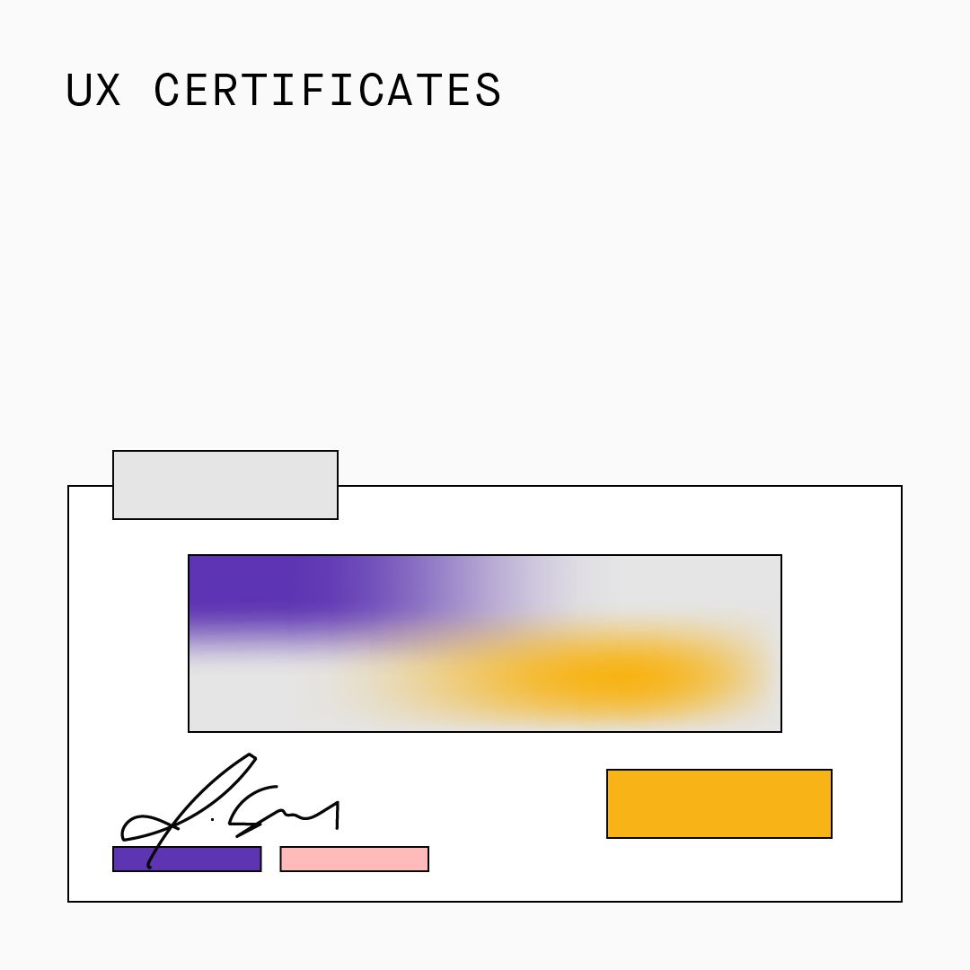UX Certificates